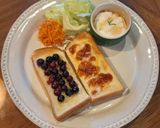 ブルーベリーの蜂蜜トースト作り方5写真