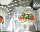 鮭のホイル焼き♪簡単大葉チーズソース作り方6写真