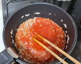 超簡単!挽肉トマトからミートソースパスタ作り方2写真