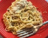 トリュフと胡桃のパスタ作り方4写真