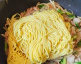 アスパラとふわふわ卵の焼きそば作り方8写真