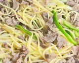 がっつり系🔥🧄🥩スタミナ焼肉パスタ🍝作り方5写真