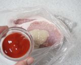豚ロース肉の蒸し煮♪ケチャップ味作り方2写真