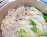 ⭐️サッパリ豚肉・葱入り塩うどん♬作り方3写真