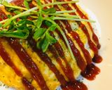 中身も黄色●カレーチャーハンのオムライス作り方3写真