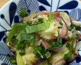 トロトロ〜♪裂きナスの薬味たっぷりポン酢がけ作り方4写真