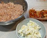 キムチとチーズの鶏ひき肉つくね作り方3写真