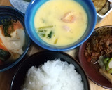 一度に6品蒸し、茶碗蒸し、豆腐明太子蒸作り方2写真