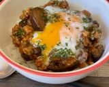 簡単＊鶏むね茄子のとろ〜りオムハヤシ丼作り方7写真