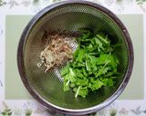 簡単昼食！水菜ツナ茗荷そば和風冷製パスタ作り方2写真