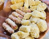 ＼豚肉1枚で！／ミルフィーユチーズカツ作り方9写真