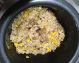 サバ味噌缶とたっぷりコーンの炊き込みご飯作り方2写真