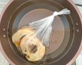 防災レシピ🍲湯煎で作る 車麩の煮物作り方4写真