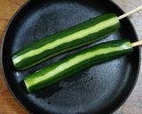 ツーンと涼しい辛子胡瓜の一本漬け作り方3写真
