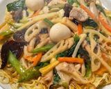 縦切りレンコンの食感！あんかけ焼きそば作り方7写真