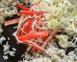 カニカマのパラパラ炒飯😋作り方5写真