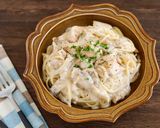 濃厚♡鶏肉と舞茸のクリームパスタ作り方7写真