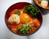 簡単！サーモン丼　明太マヨ作り方3写真