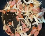 昼食★喫茶店のとろとろ卵かけナポリタン作り方4写真