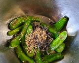 ししとうの塩昆布和え作り方3写真