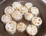 材料3つ❁⃘れんこんのツナねぎ挟み揚げ♬作り方13写真