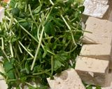 豚しゃぶ豆苗豆腐のマヨポンサラダ作り方1写真