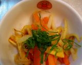 大根の皮と人参と油揚げの豆板醤炒め作り方2写真