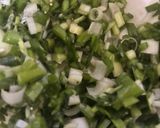 ニラとネギ塩だれの砂肝にんにく炒め😋作り方3写真