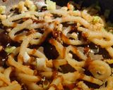 蛸焼き饂飩＝タコ焼きUDON作り方2写真