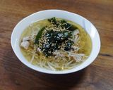 豚肉入りもやしとワカメのスープ作り方4写真