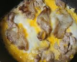 ソースたっぷり!豚肉とたまごの丼作り方4写真