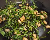 豆苗ひじき大豆の梅ご飯作り方2写真