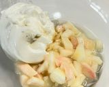 🍑白桃のオイコスヨーグルトアイス🍧作り方2写真