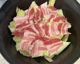 豚バラとキャベツの柚子胡椒ポン酢蒸し作り方3写真
