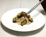ナスと鶏ひき肉の和風パスタ作り方40写真