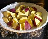 簡単夕飯弁当☆厚揚げとさつま芋のまろやか味噌炒め作り方2写真