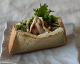 カフェ風？胡椒焼売のポケットサンドイッチ作り方5写真