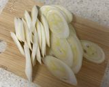 長ネギと舞茸と実山椒のパスタ作り方1写真