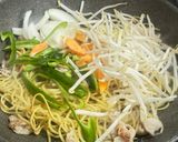 さっぱり爽快★豚肉と大葉の極上ゆかり塩焼きそば作り方7写真