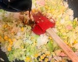 お子様にも！かさ増しキャベツチャーハン作り方4写真