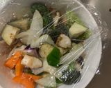 肉無豆腐コク旨クリーミー麻婆味野菜炒め作り方14写真