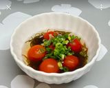 ☆簡単味つけもずくとトマトの和えもの♬作り方4写真