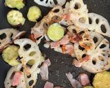 カリカリベーコンと秋野菜のホットサラダ！作り方5写真