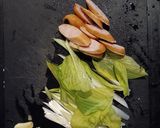 ウルイ醤油マヨネーズ焼き春うどん作り方1写真