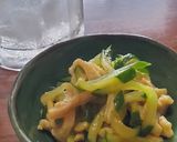 ストック利用☆おつまみ鶏皮ポン酢作り方6写真