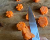 梅にんじん:にんじんの飾り切り作り方11写真