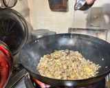 残った唐揚げリメイクで美味しいチャーハン作り方9写真