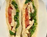サラダチキンとほうれん草のサンドイッチ作り方9写真