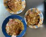 簡単餃子炒飯味豚こま回鍋肉青椒肉絲風作り方4写真