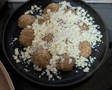 アレンジ無限大！肉団子の鉄板チーズ焼き作り方2写真